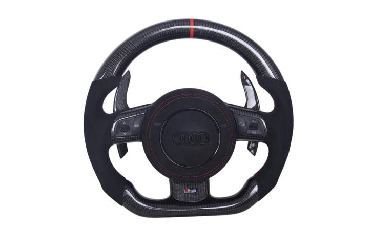 Audi sportstuur Alcantara & carbon LED A1-A3 RS/S-line, Auto-onderdelen, Besturing, Audi, Nieuw, Verzenden