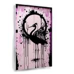 Banksy flamingo geharde poster 50x75cm, Nieuw, Foto of Poster, 75 tot 100 cm, Oorspronkelijke maker