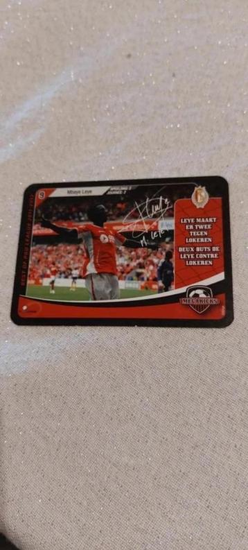 Voetbalkaart : Megakicks / Mbaye Leye / Standard de Liège beschikbaar voor biedingen