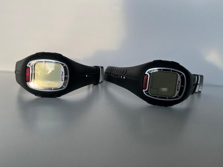 2xPolar RS100 avec cardiofréquencemètre + ceinture pectorale, Sports & Fitness, Cardiofréquencemètres, Utilisé, Polar, Avec ceinture thoracique
