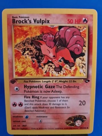 Brock's Vulpix 37/132 - Gym Challenge (1st edition) beschikbaar voor biedingen