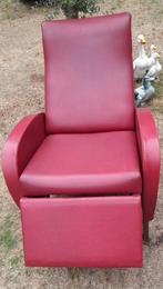 Prachtige relax stoel retro skai., Huis en Inrichting, Ophalen of Verzenden, Gebruikt, Kunststof, Retro