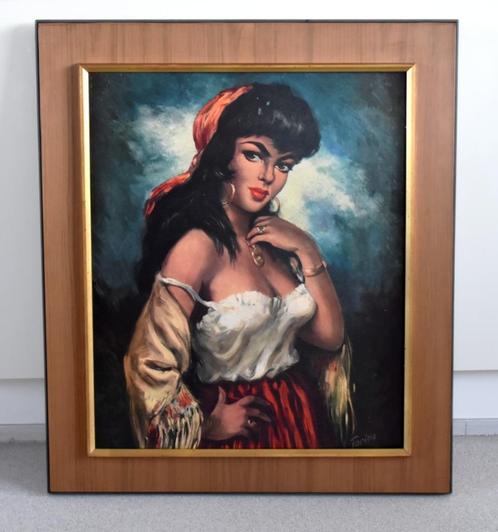 Torino Gypsy Girl, Verzamelen, Foto's en Prenten, Zo goed als nieuw, Prent, Overige onderwerpen, 1960 tot 1980, Ophalen of Verzenden