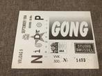 Vintage Concert ticket Gong