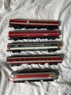 Treinstel locomotief en 4 wagons, Ophalen of Verzenden, Gebruikt, Treinset, Overige merken