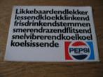 Pepsi Cola Frisdrank Sticker, Ophalen of Verzenden, Nieuw, Merk