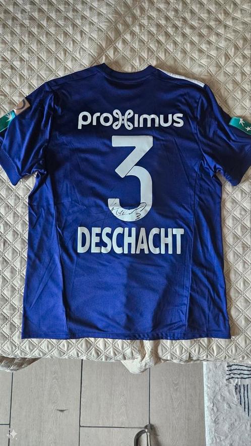 Matchworn RSCA Olivier Deschacht a signé le 26/12/2017, Collections, Articles de Sport & Football, Comme neuf, Maillot, Enlèvement ou Envoi