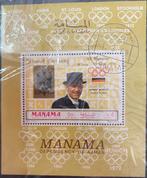 Manama Olympic winners, Postzegels en Munten, Ophalen of Verzenden, Gestempeld, Sport