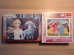 2 kinderpuzzels Frozen en waltdisney sprookje, Ophalen of Verzenden, Meer dan 50 stukjes, Zo goed als nieuw