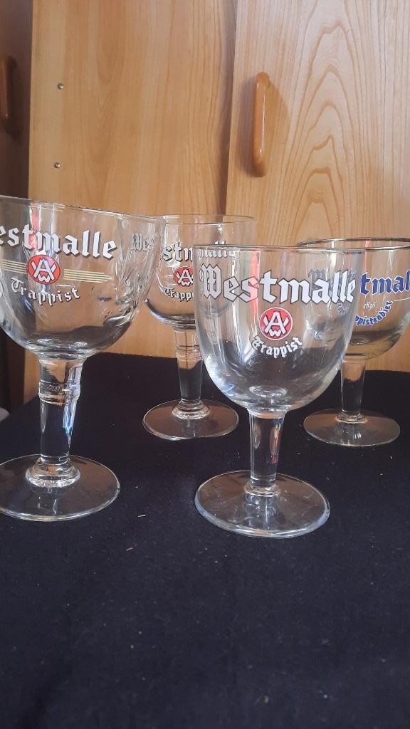 glas WESTMALLE, Verzamelen, Glas en Drinkglazen, Bierglas, Ophalen of Verzenden