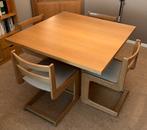 Kwaliteitsvolle tafel (vol hout)met 4 stoelen te koop, Ophalen
