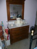 MOOIE COMMODE MET MARMER EN SPIEGEL, Ophalen