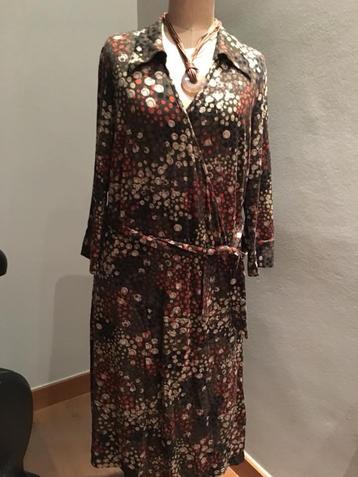 Marina RINALDI, robe portefeuille, NEUF, taille M (46/48), Marina Rinaldi, Enlèvement ou Envoi, Neuf, Sous le genou