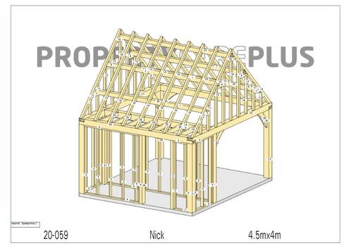 Tuinberging gebinte - skelet, Tuin en Terras, Bergingen en Tuinkasten, Nieuw, Hout, Ophalen