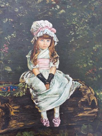 Meisje in het bos -  F. Knockaert beschikbaar voor biedingen