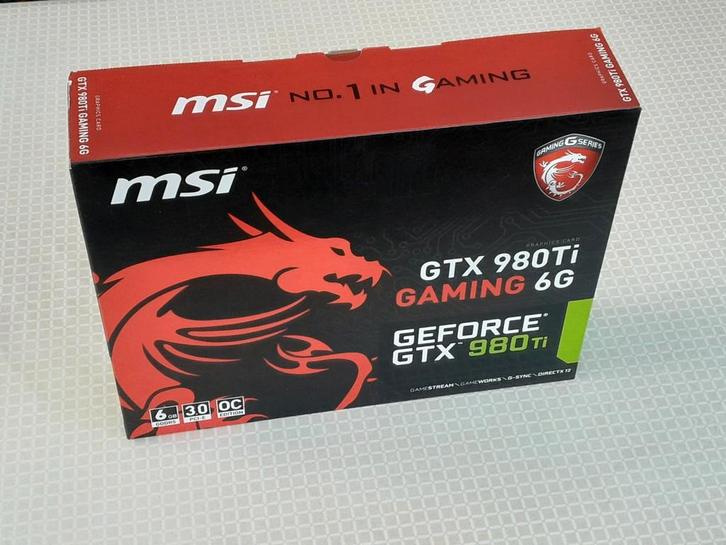 MSI GTX 980Ti grafische kaart, Computers en Software, Videokaarten, Zo goed als nieuw, Nvidia, PCI, GDDR5, HDMI, DisplayPort, DVI