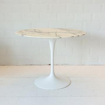 +pcs Eero Saarinen Knoll Tulip eet tafel Arabescato 90cm beschikbaar voor biedingen