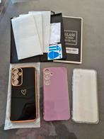 Samsung S24+: set van 3 hoesjes + 3 geharde glazen, Ophalen of Verzenden, Nieuw, Overige modellen, Frontje of Cover
