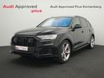 Audi Q7 Q7 55 TFSi e Quattro PHEV S line OPF Titr. (EU6AP) (, Auto's, Audi, Automaat, Lederen bekleding, Zwart, Bedrijf