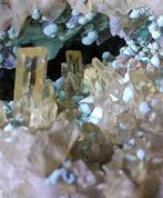 CALCIET, BARIET en CHRYSOCOLLA uit CONGO TOPPER!!, Ophalen of Verzenden, Mineraal