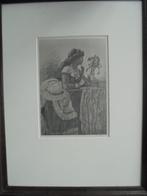 Felicien Rops  Heliogravure  Dame met marionet, Antiek en Kunst, Kunst | Etsen en Gravures, Verzenden