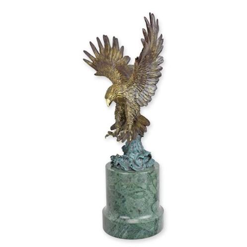 Bronzen Beeld van een Vliegende Adelaar GRATIS LEVERING, Antiek en Kunst, Antiek | Brons en Koper, Brons, Verzenden