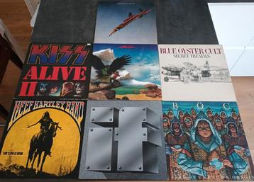 (brass) rock lp 7x (budgie, blue oyster cult, if, kiss)  beschikbaar voor biedingen