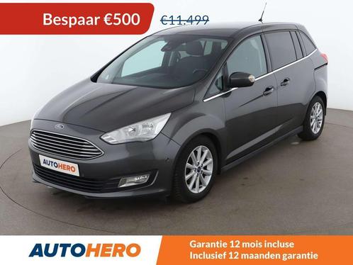 Ford Grand C-Max 1.5 TDCi Titanium (bj 2017, automaat), Auto's, Ford, Te koop, Grand C-Max, ABS, Airbags, Airconditioning, Android Auto