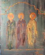 Schilderij 'the prayer' olieverf paletmes, nieuw., Enlèvement