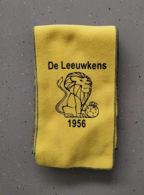 Supporterssjaal De Leeuwkens - Sinds 1956 - Geel-zwart, Verzamelen, Sportartikelen en Voetbal, Zo goed als nieuw, Vaantje of Sjaal