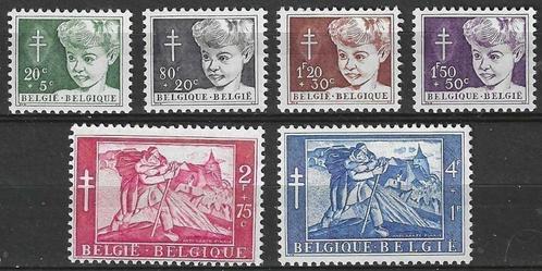 Belgie 1954 - Yvert/OBP 955-960 - Antiteringzegels (PF), Postzegels en Munten, Postzegels | Europa | België, Postfris, Kunst, Postfris