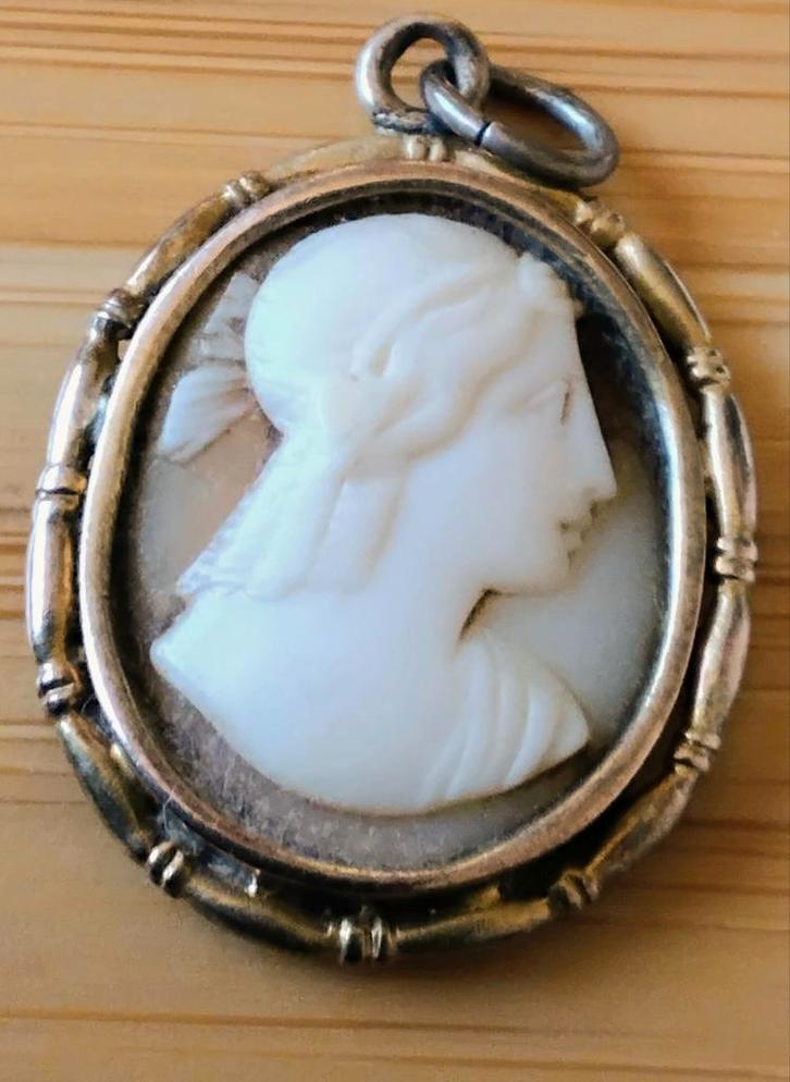 Antieke broche 1920-1930, Handtassen en Accessoires, Antieke sieraden, Broche, Goud, Ophalen of Verzenden