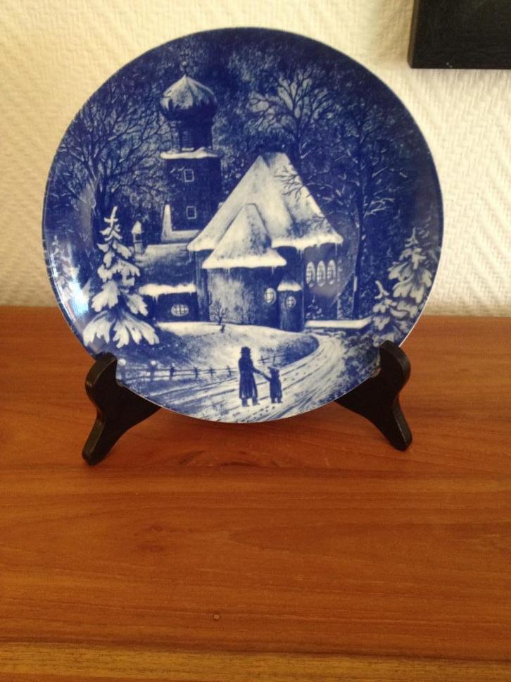 Blauw Bord Bavaria Seltmann KIRCHE KOCHEL AM SEE, Antiek en Kunst, Antiek | Porselein, Ophalen of Verzenden