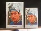 2 prenten chromos Eddy Merckx wielrenners, Hobby en Vrije tijd, Gebruikt, Ophalen of Verzenden