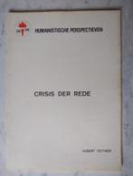 Crisis der Rede|Hubert Dethier|Humanistische Perspectieven 7, Boeken, Filosofie, Ophalen of Verzenden, Gelezen, Wijsbegeerte of Ethiek