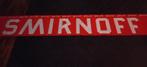 Grande banderole publicitaire vodka Smirnoff - 4m15 x 60 cm, Ophalen of Verzenden, Gebruikt, Reclamebord