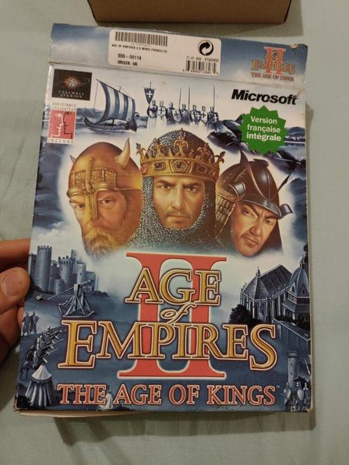 Jeu vintage bigbox Age Of Empires 2: The Age of Kings -PC-FR, Games en Spelcomputers, Games | Pc, Gebruikt, Simulatie, 1 speler