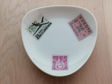 Sabena porselein asbak Vintage Style Expo 1958-63s Postzegel beschikbaar voor biedingen