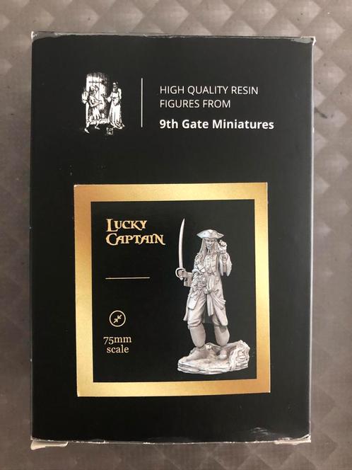 9th Gate Miniatures Lucky Captain resin minifiguur, Hobby en Vrije tijd, Modelbouw | Figuren en Diorama's, Nieuw, Ophalen of Verzenden