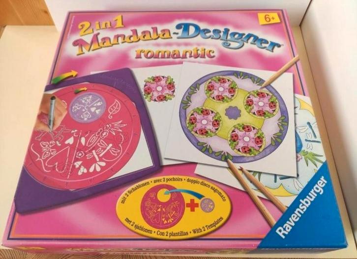 Mandala designer 2 en 1 - Romantique, Hobby en Vrije tijd, Tekenen, Zo goed als nieuw, Overige typen, Ophalen of Verzenden