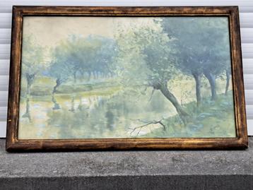 aquarelle signe victor apper beschikbaar voor biedingen