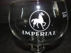 Ancien verre à bière « Imperial » 33cl  Horse Ale Vintage., Enlèvement ou Envoi, Comme neuf, Verre ou Verres, Autres marques