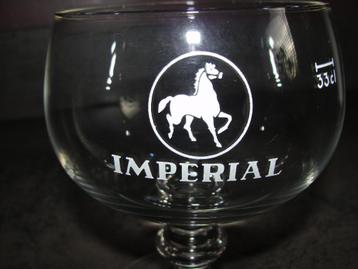 Ancien verre à bière « Imperial » 33cl  Horse Ale Vintage. disponible aux enchères