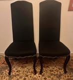 Twee elegante zwarte stoelen – klassiek & stijlvol 116x50x50, Maison & Meubles, Chaises, Deux, Enlèvement, Utilisé, Klassiek, Louis XV, Heritage