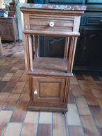 Antiek nachtkastje op wielen, Ophalen, Ancien, Gebruikt, Vierkant