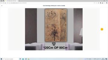 Groot hedendaags landelijk schilderij 2 halen 1 betalen nr 5 beschikbaar voor biedingen