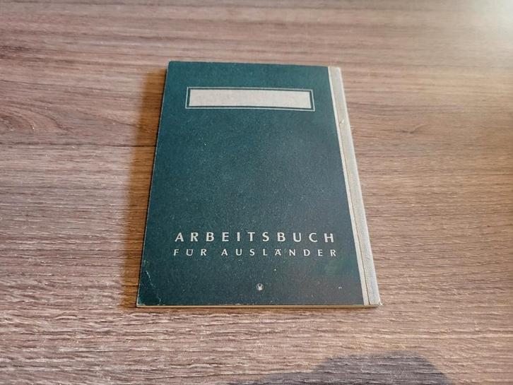 livret de travailleur étranger, Allemagne 2WW, Collections, Objets militaires | Seconde Guerre mondiale, Envoi