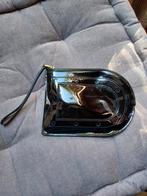 DELVAUX ASTRID zwart portemonneetasje met patent, Verzenden, Zwart
