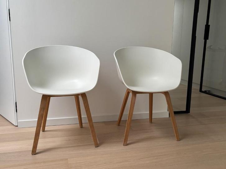 Hay about a chair kuipstoelen wit 2stuks, Huis en Inrichting, Stoelen, Zo goed als nieuw, Twee, Hout, Overige materialen, Wit