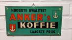 Plaque publicitaire tole 1959 Anker's Koffie Merksem, Collections, Marques & Objets publicitaires, Utilisé, Enlèvement ou Envoi